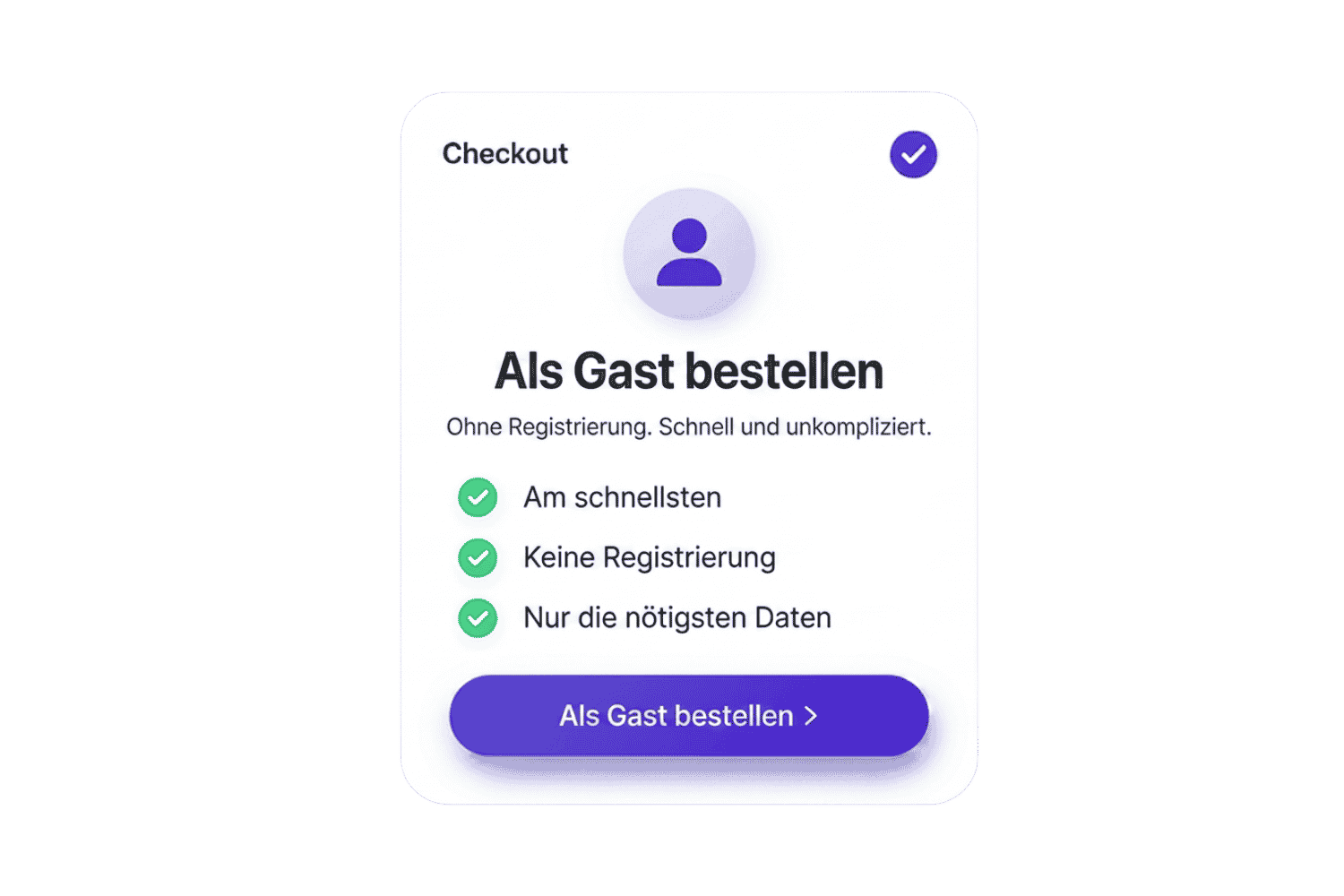 Gast Checkout